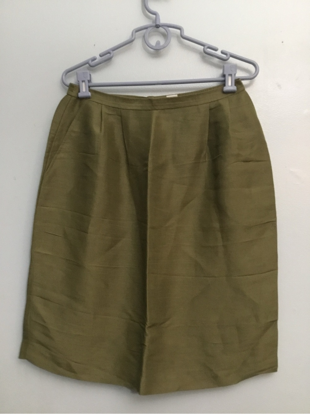 Chaus Olive Green Casual Knit Skirt Womens Minimalist Size 14 NW)T